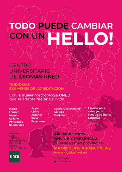 Ampliada la matrícula para los 16 idiomas del CUID hasta el 16 de noviembre