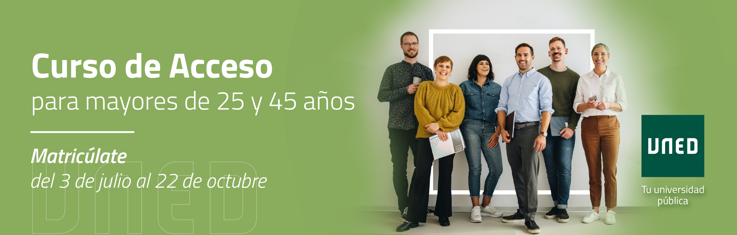 Acceso mayores 25 2025 2026