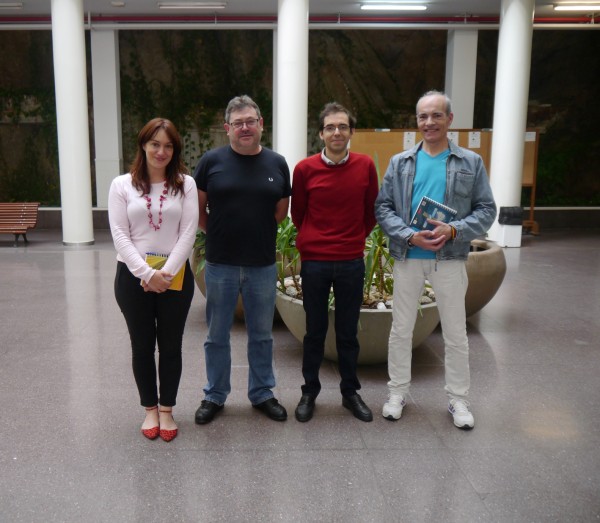 Encontro entre responsables da UNED A Coruña e o centro penitenciario de Teixeiro